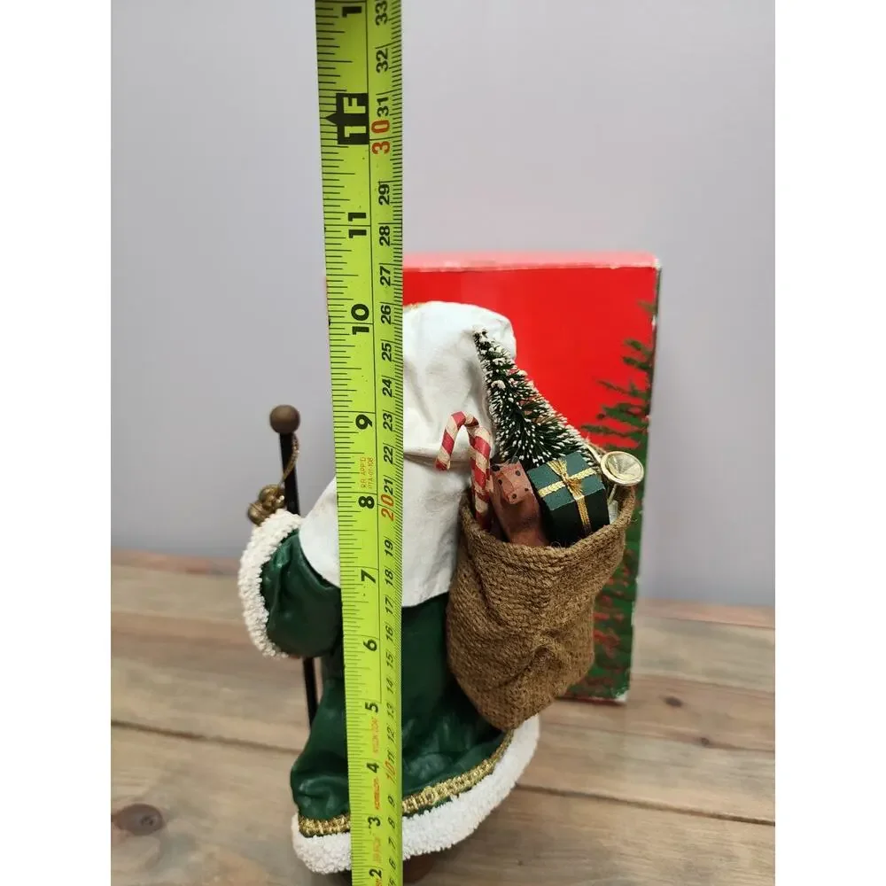 Possible Dreams Clothtiques Father Christmas Santa Figure Green Robe No 713039